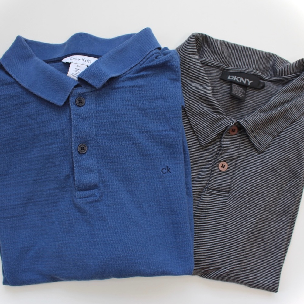Men’s Large Polo Shirt Bundle Calvin Klein/DKNY